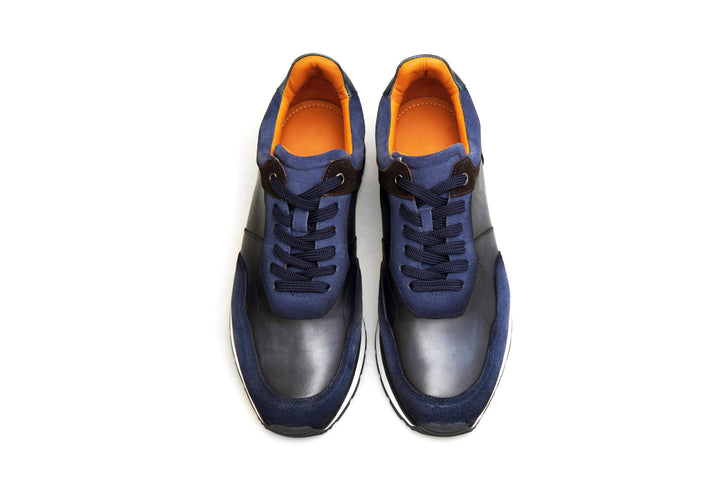 Luxury Leather Runner Sneakers