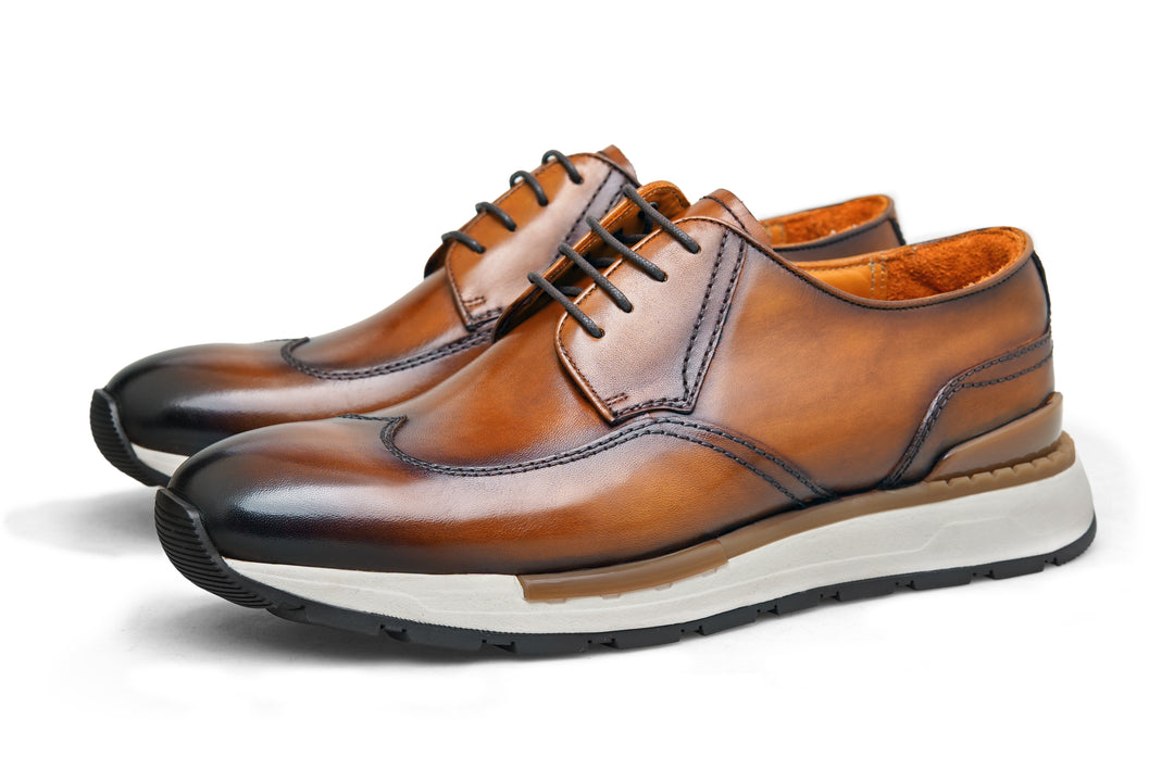 Handmade Leather Hybrid Derby Sneakers