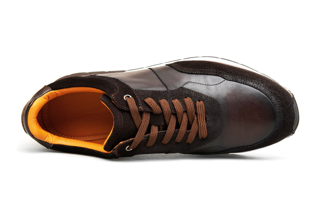 Luxury Leather Runner Sneakers