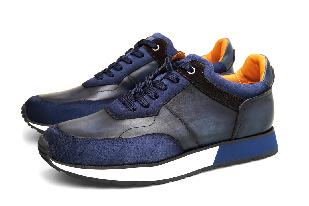 Luxury Leather Runner Sneakers