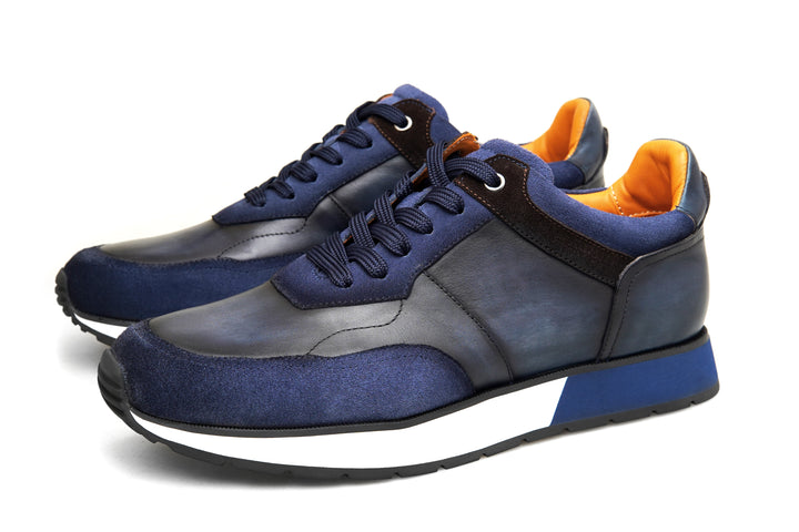 Luxury Leather Runner Sneakers