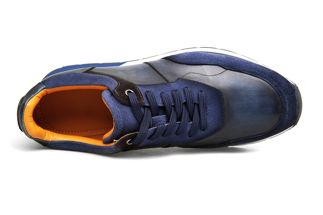 Luxury Leather Runner Sneakers