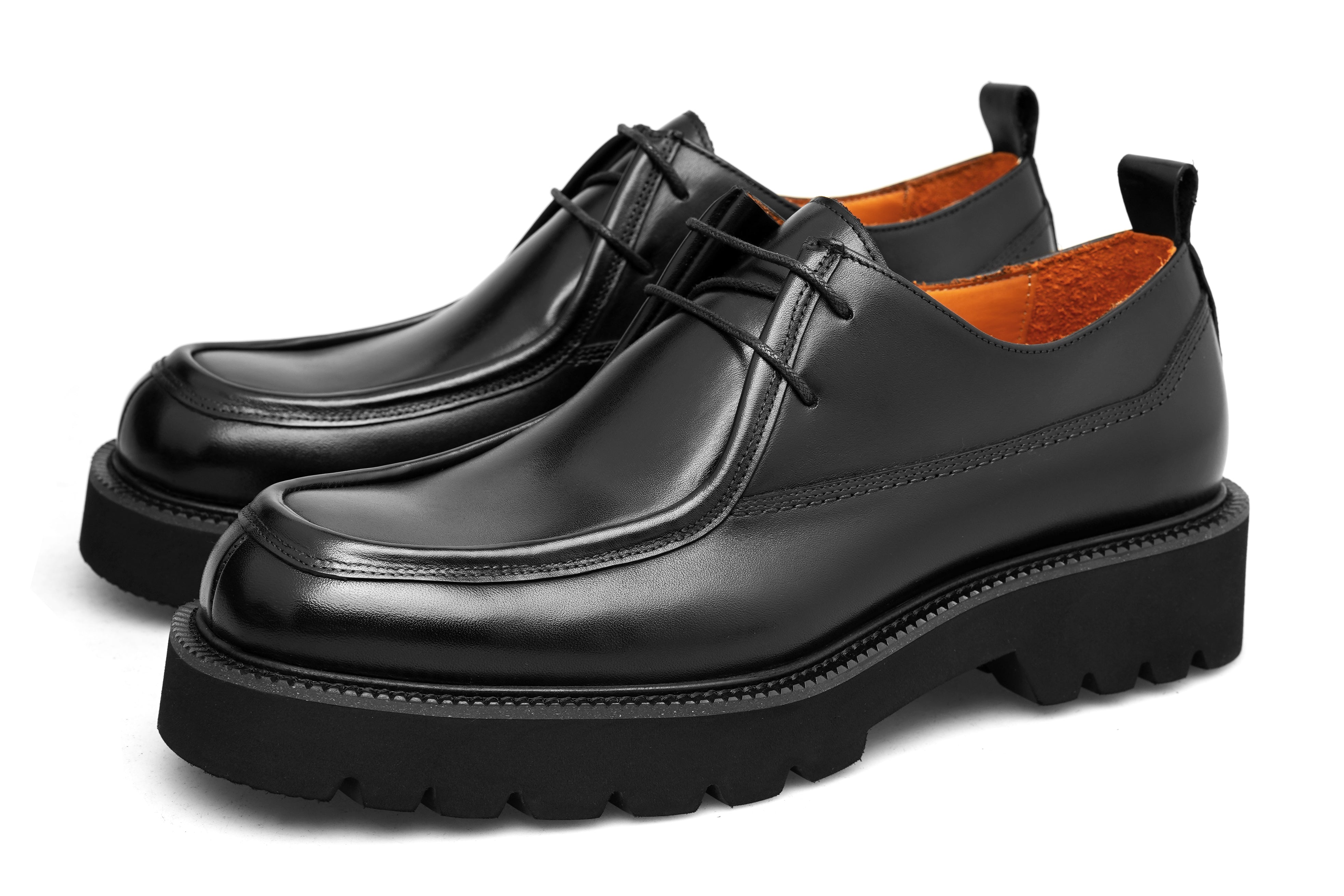 靴 AMI PARIS LUG SOLE DERBIES 42 BLACK Anatomical Toe Derbies | AMI PARIS