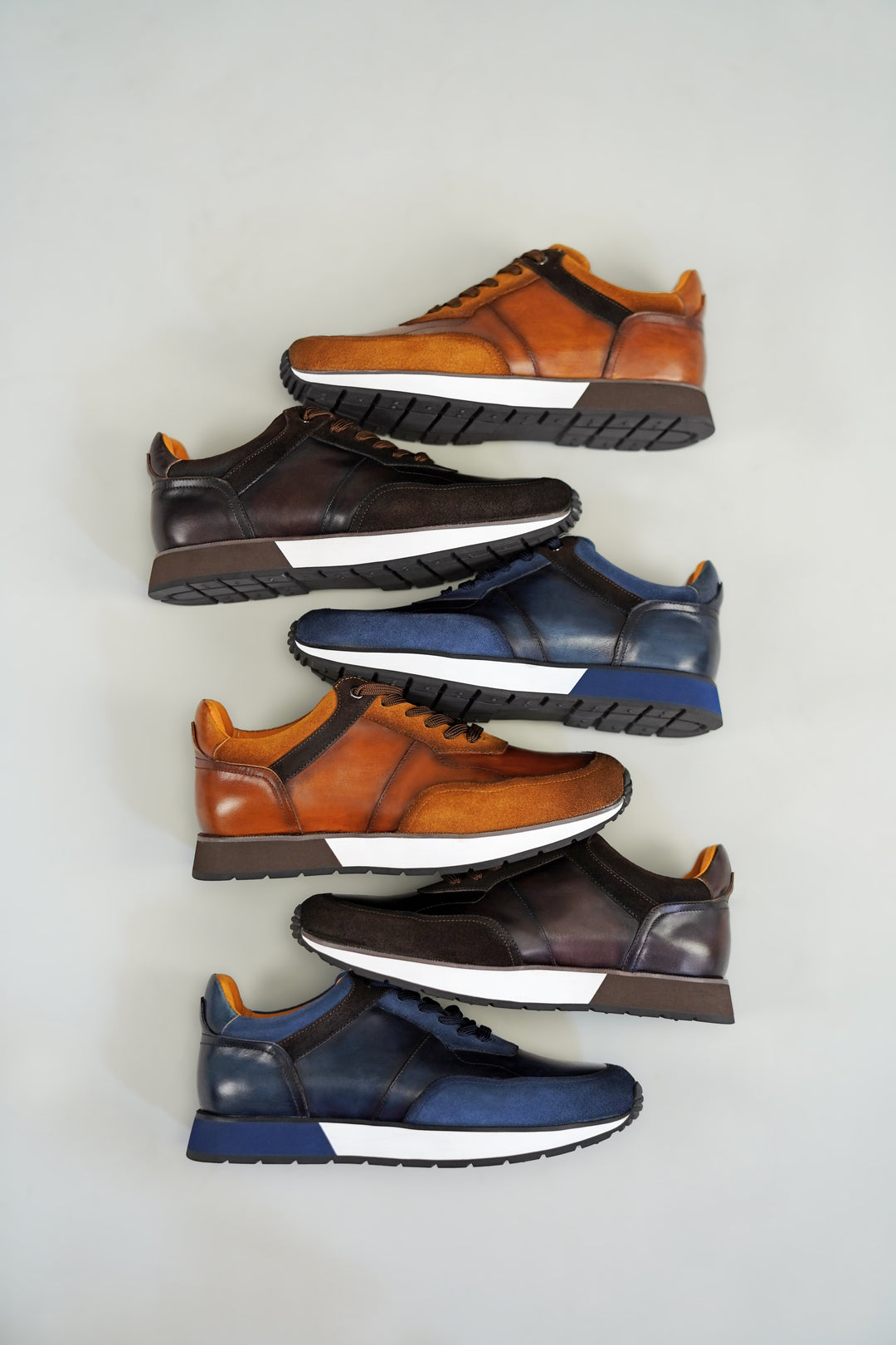 Luxury Leather Runner Sneakers