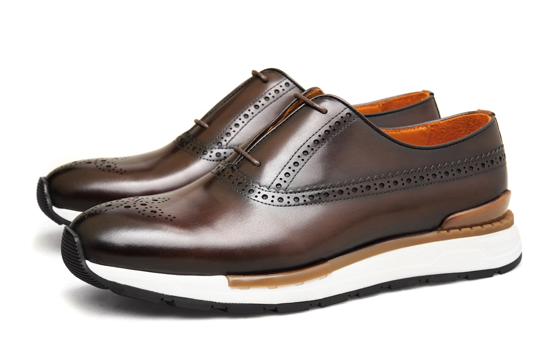 Handmade Leather Brogue Sneakers