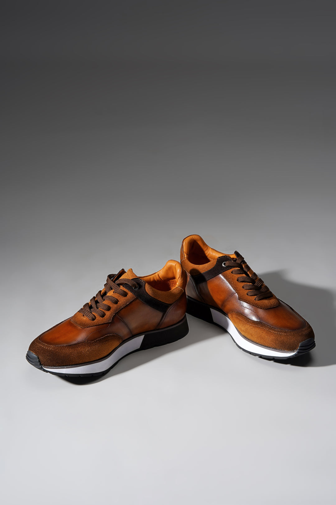 Luxury Leather Runner Sneakers