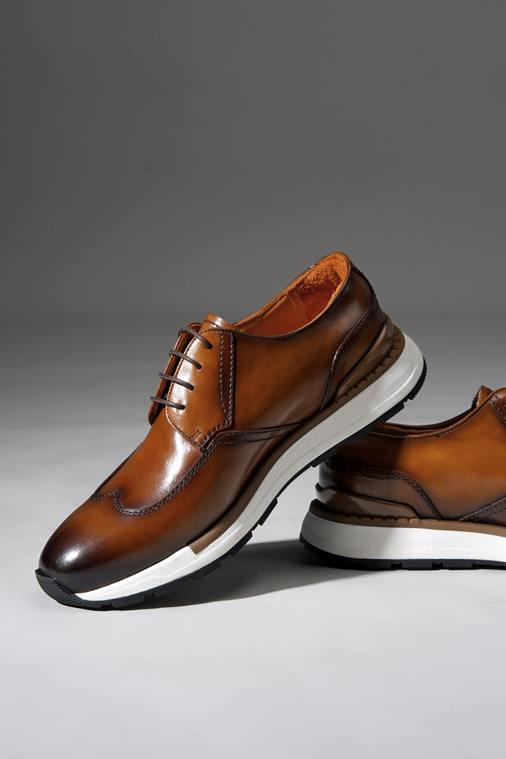 Handmade Leather Hybrid Derby Sneakers