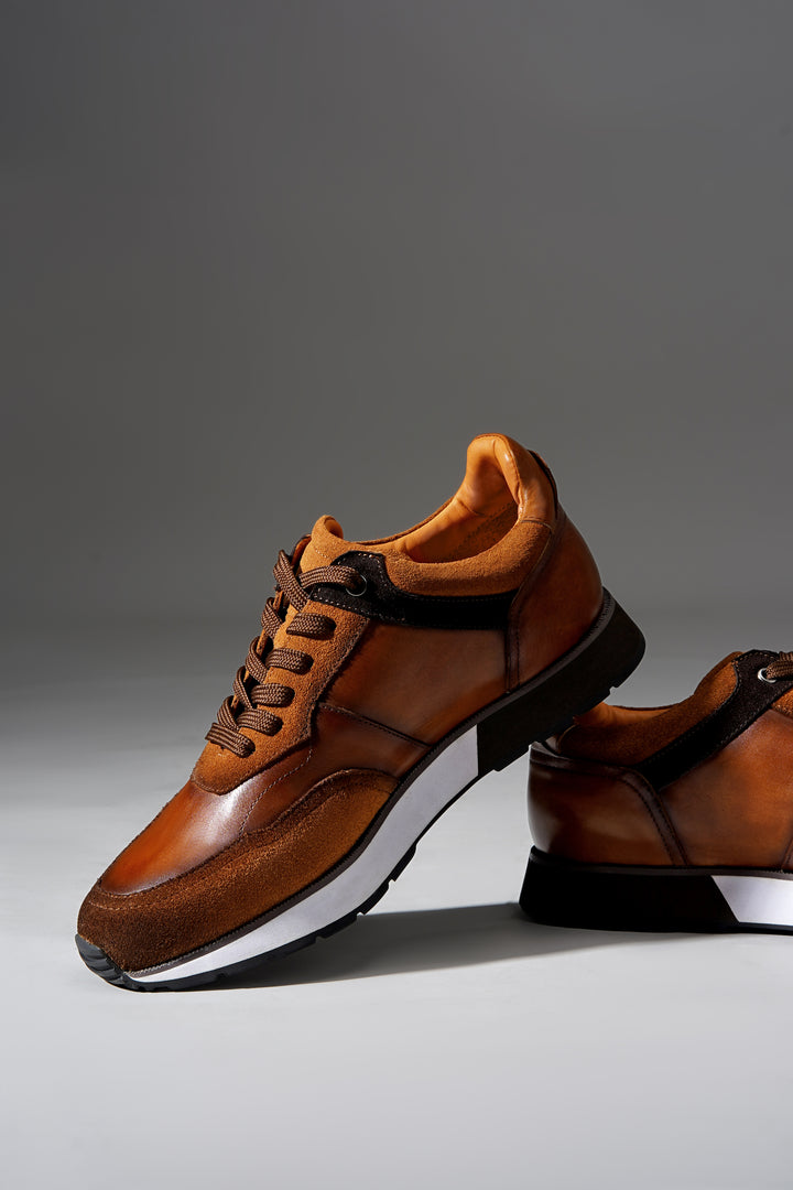 Luxury Leather Runner Sneakers