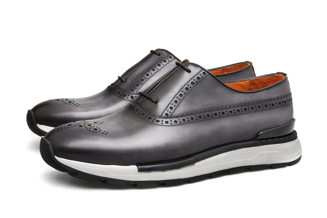 Handmade Leather Brogue Sneakers