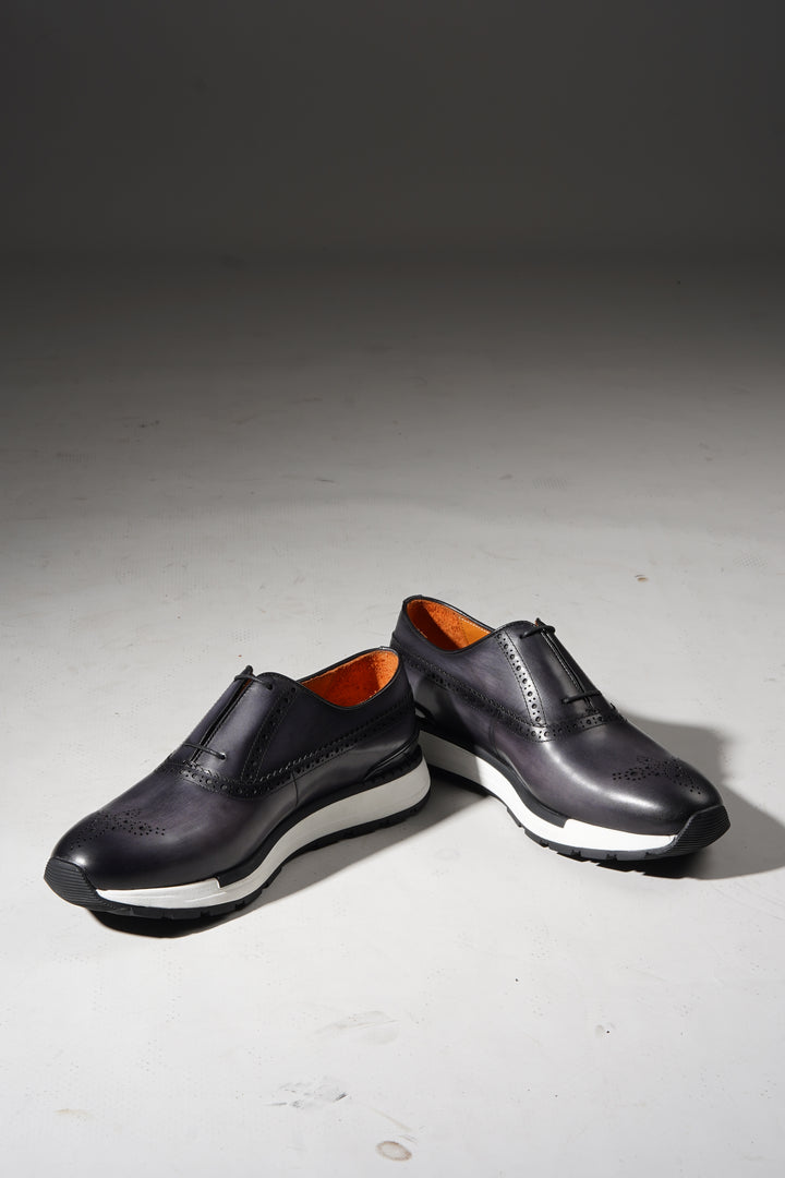 Handmade Leather Brogue Sneakers