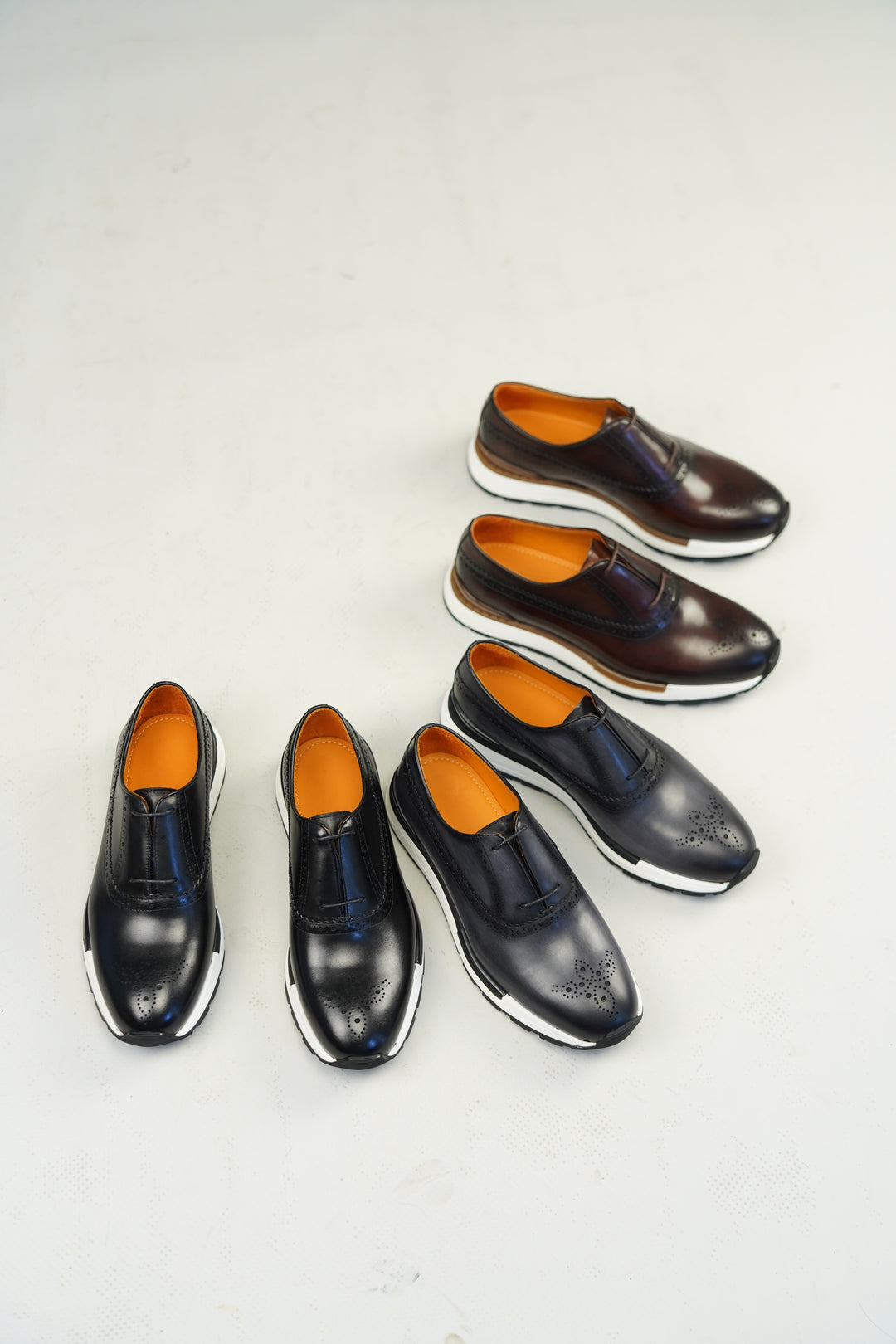 Handmade Leather Brogue Sneakers