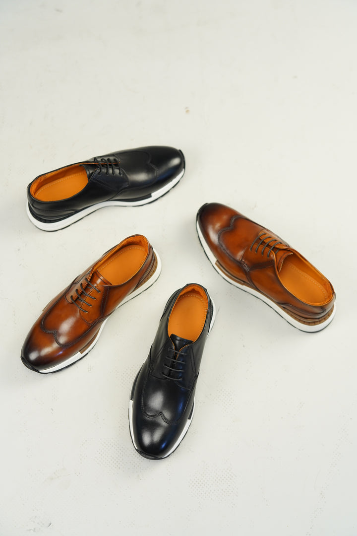 Handmade Leather Hybrid Derby Sneakers