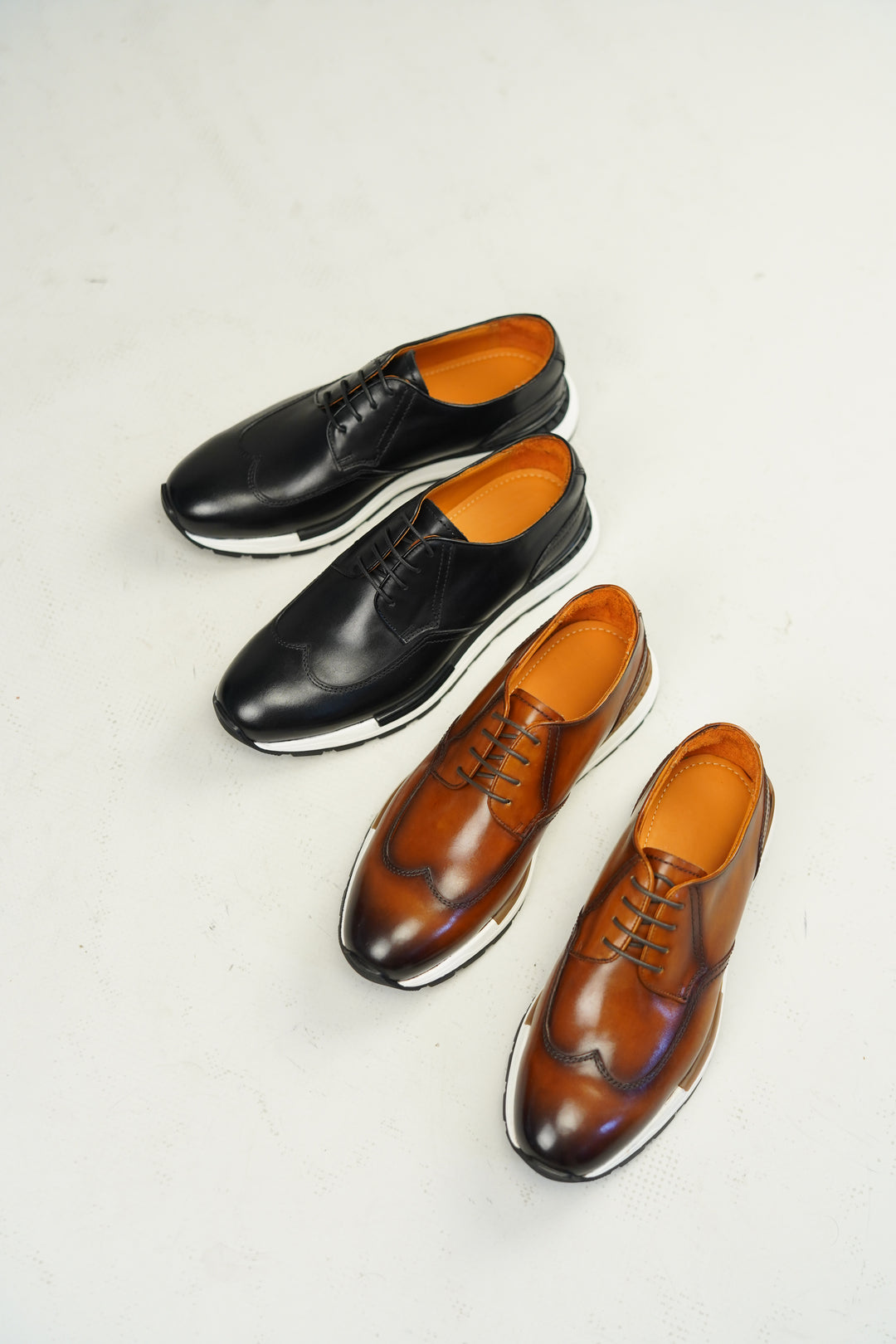 Handmade Leather Hybrid Derby Sneakers