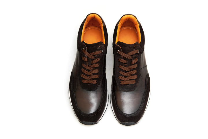 Luxury Leather Runner Sneakers