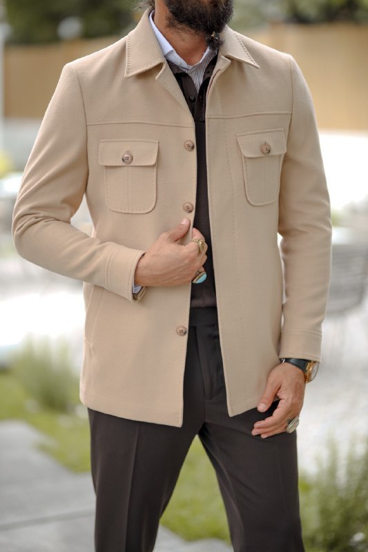 Pocket-Detailed Sweet Short Cashmere Coat