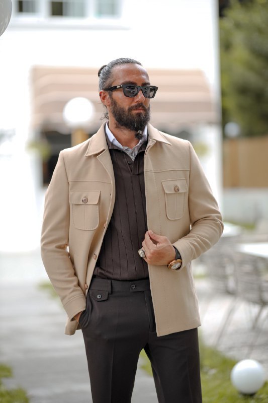 Pocket-Detailed Sweet Short Cashmere Coat