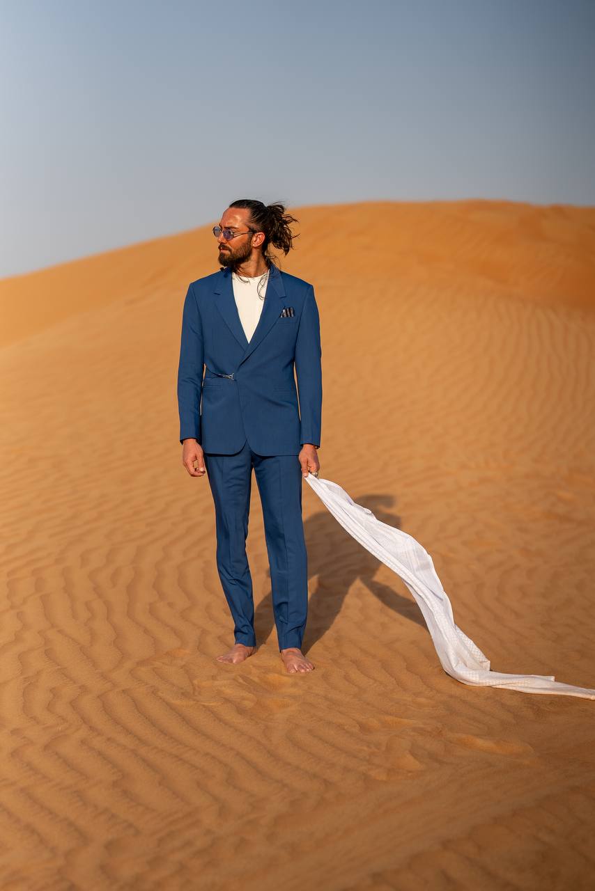 The Casual Luxe Set – Navy Blue