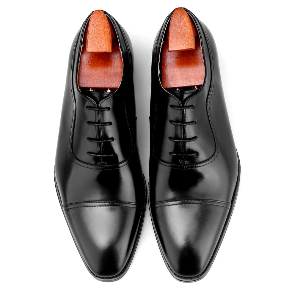 AFLOIR men's formal leather Oxford shoes for graduation