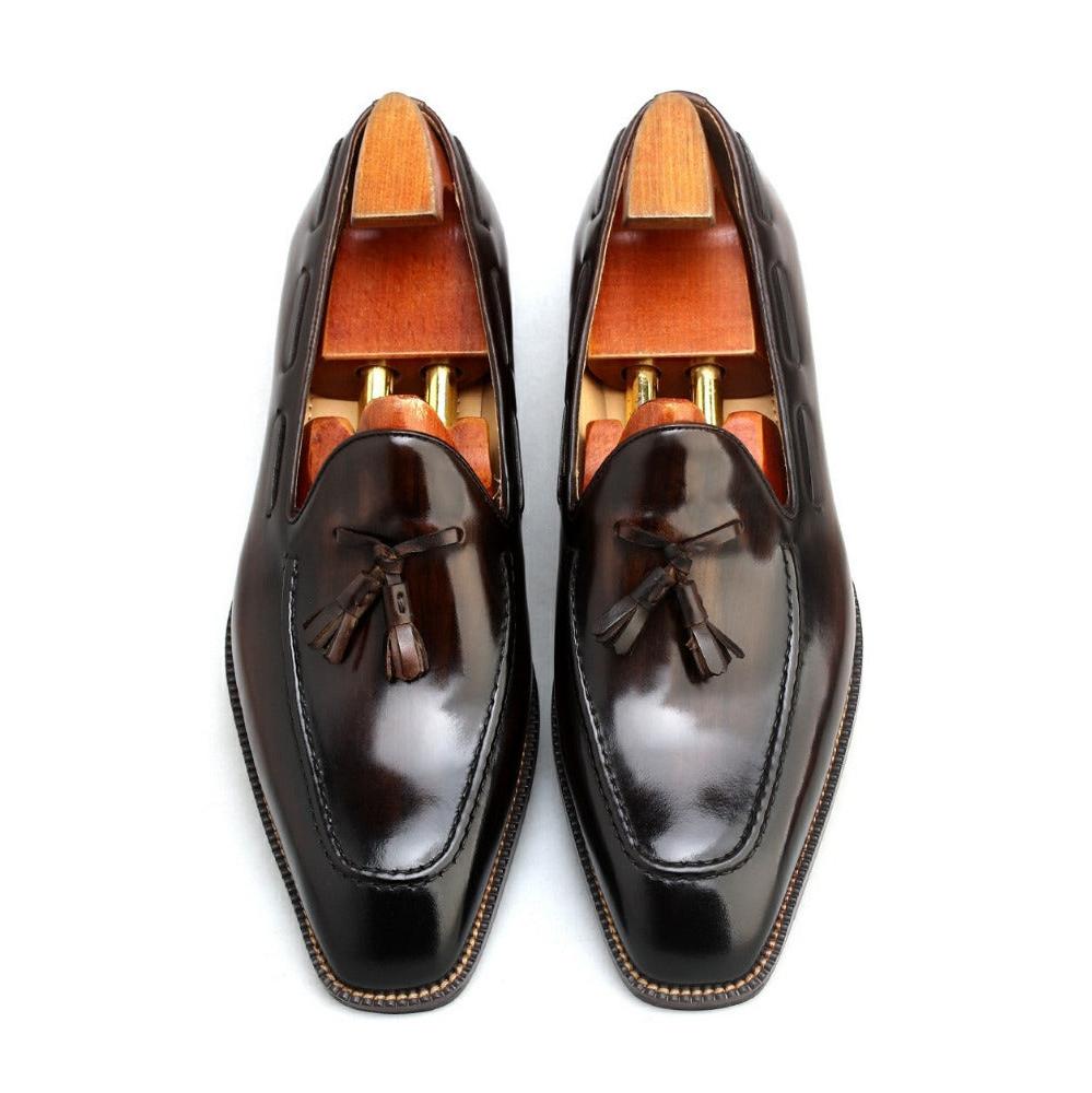 AFLOIR men's leather loafers for date night and evening style