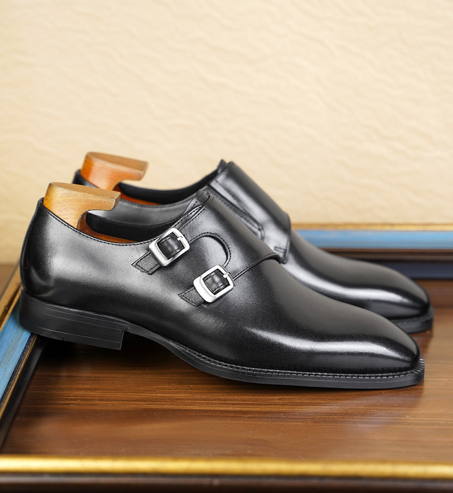 The Double Monkstrap - Black