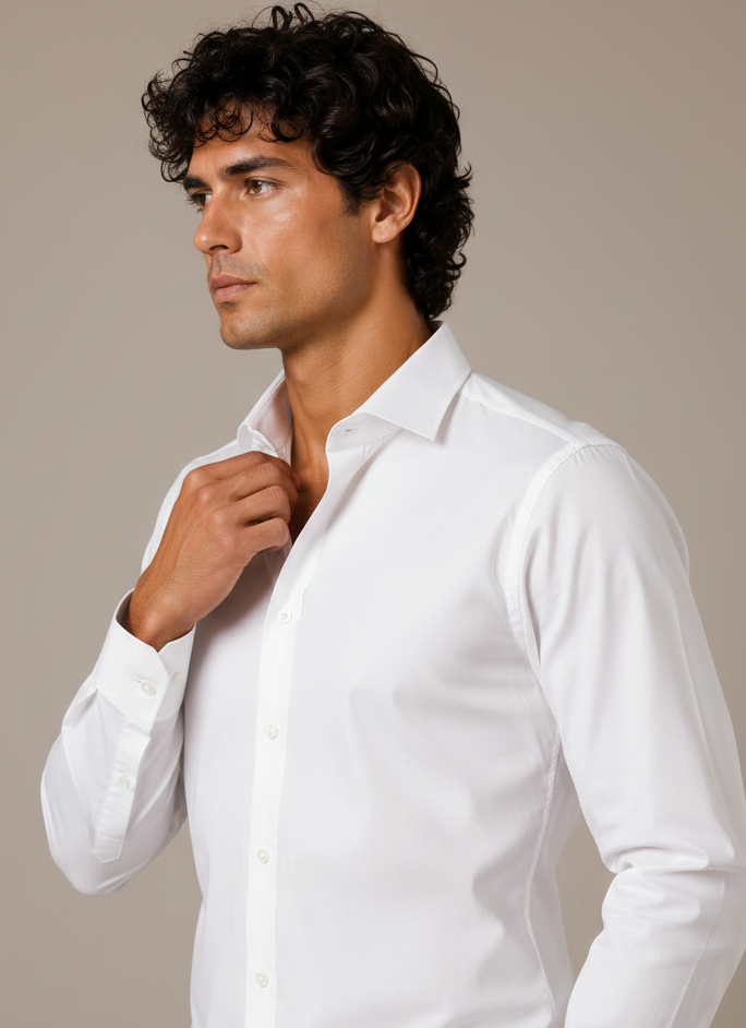 Premium 100% Cotton Non-Iron Dress Shirt
