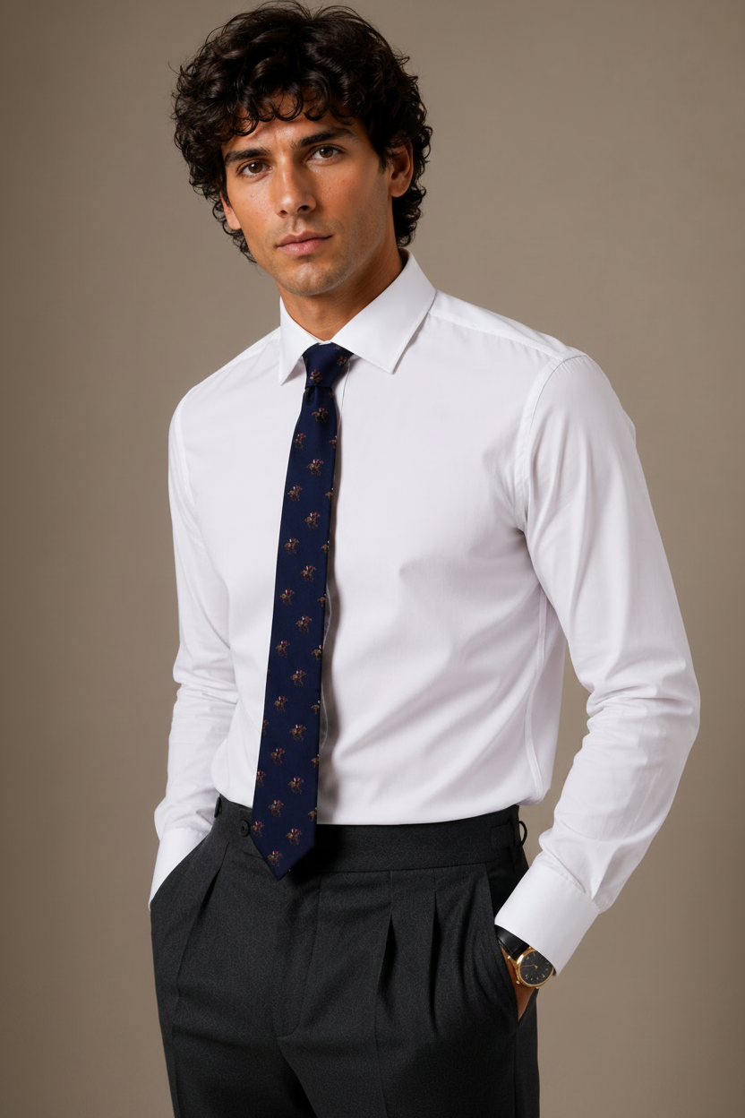 Premium 100% Cotton Non-Iron Dress Shirt