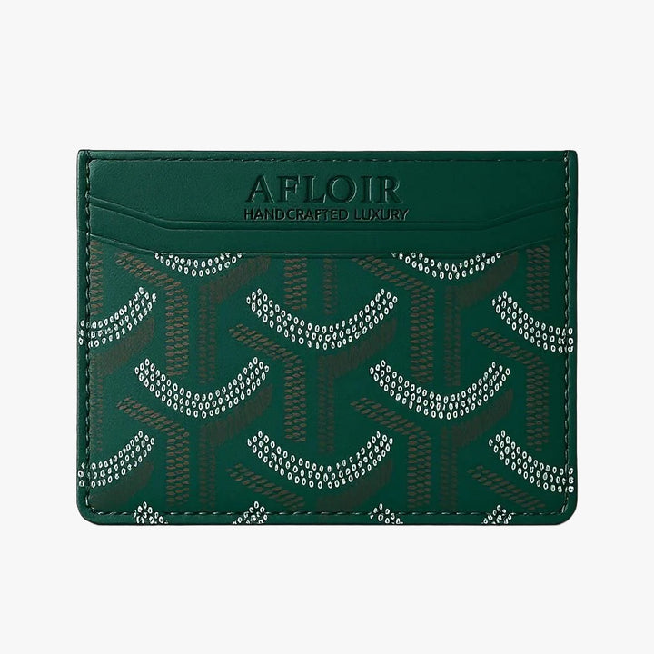 Afloir Slim Card Holder – Forest Green
