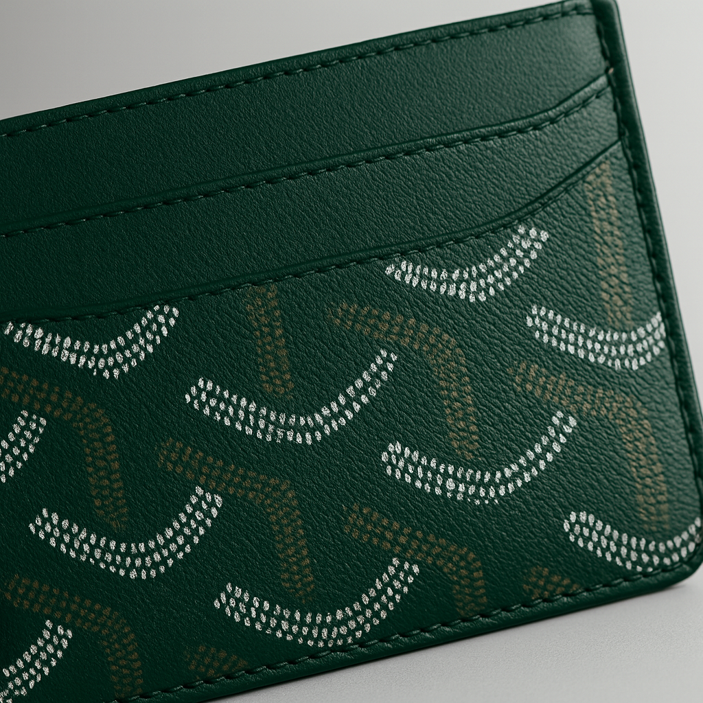 Handmade Leather Slim Card Holder – Forest Green