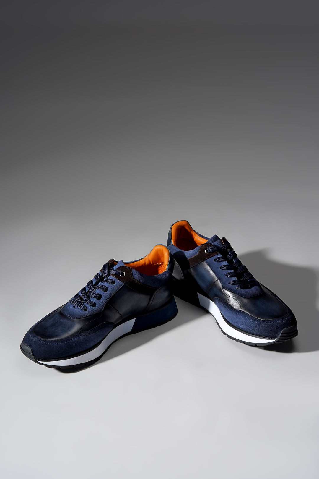 Luxury Leather Runner Sneakers