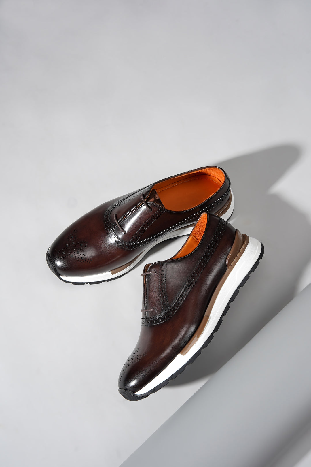 Handmade Leather Brogue Sneakers