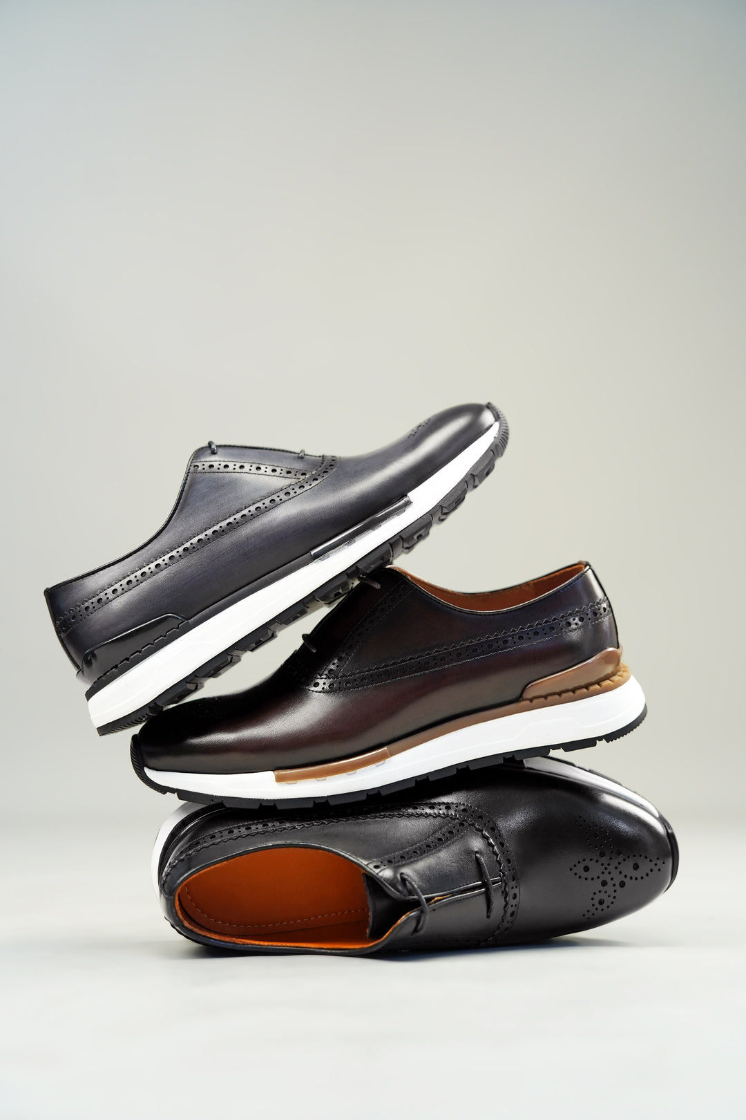 Handmade Leather Brogue Sneakers
