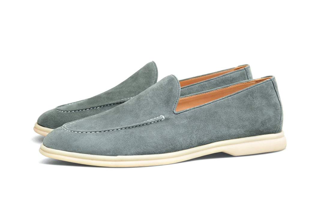 Sage Grey Suede Loafer