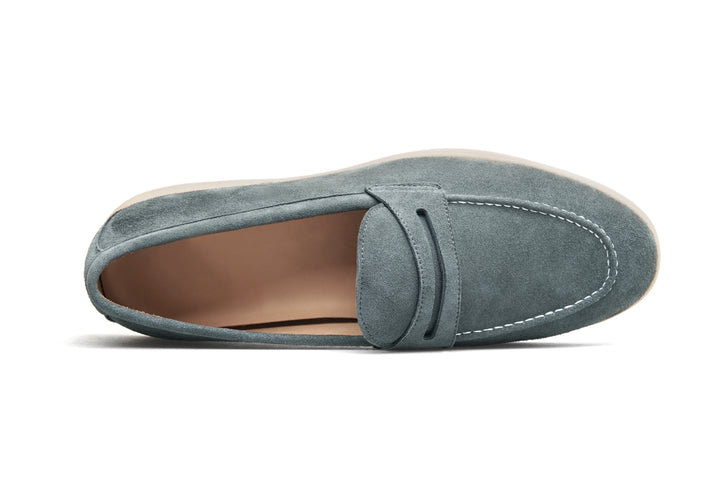 Pale Cyan Mist Penny Loafers