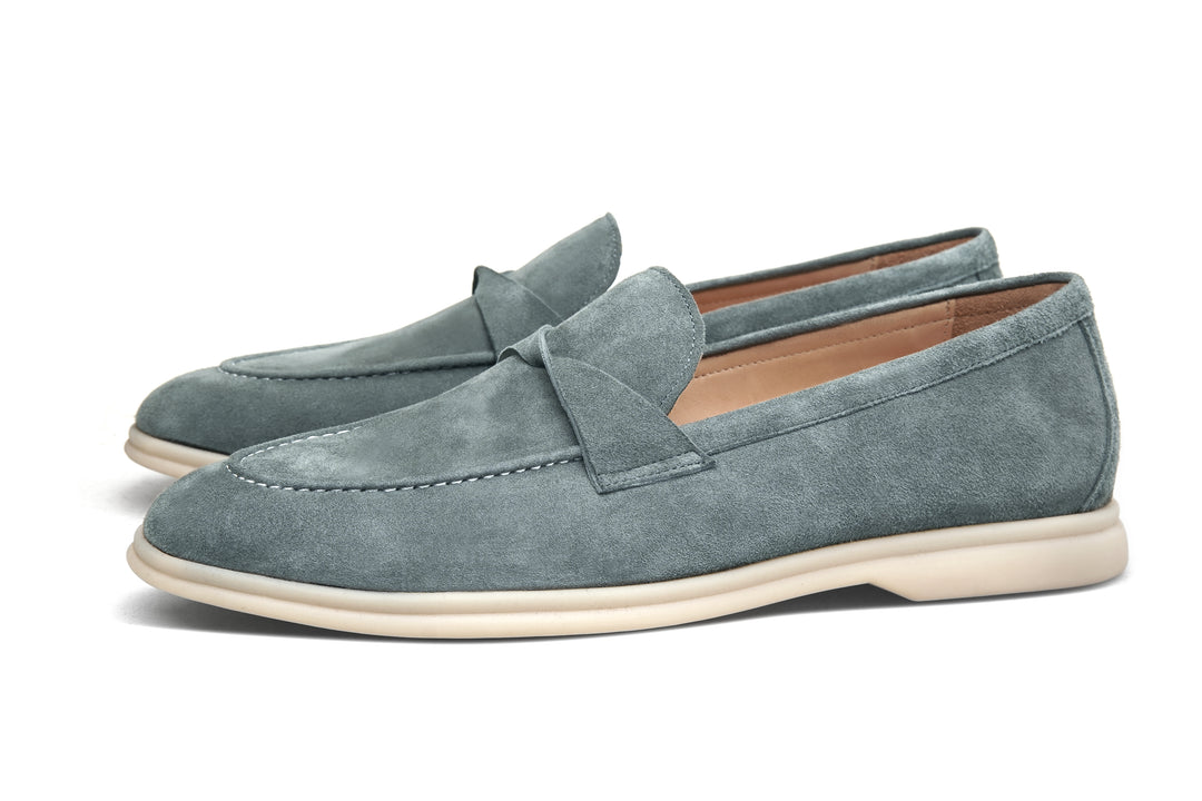 Sage Twist Suede Loafer