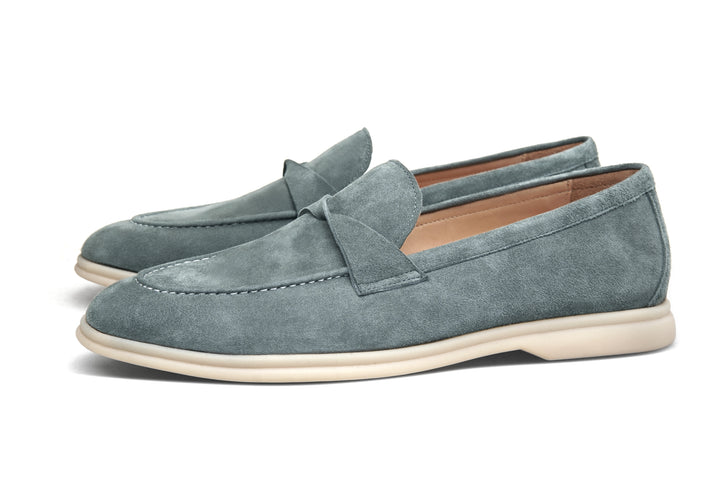 Sage Twist Suede Loafer