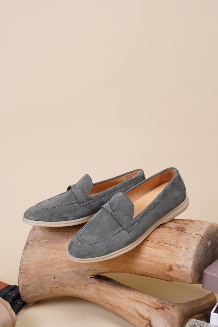 Sage Twist Suede Loafer