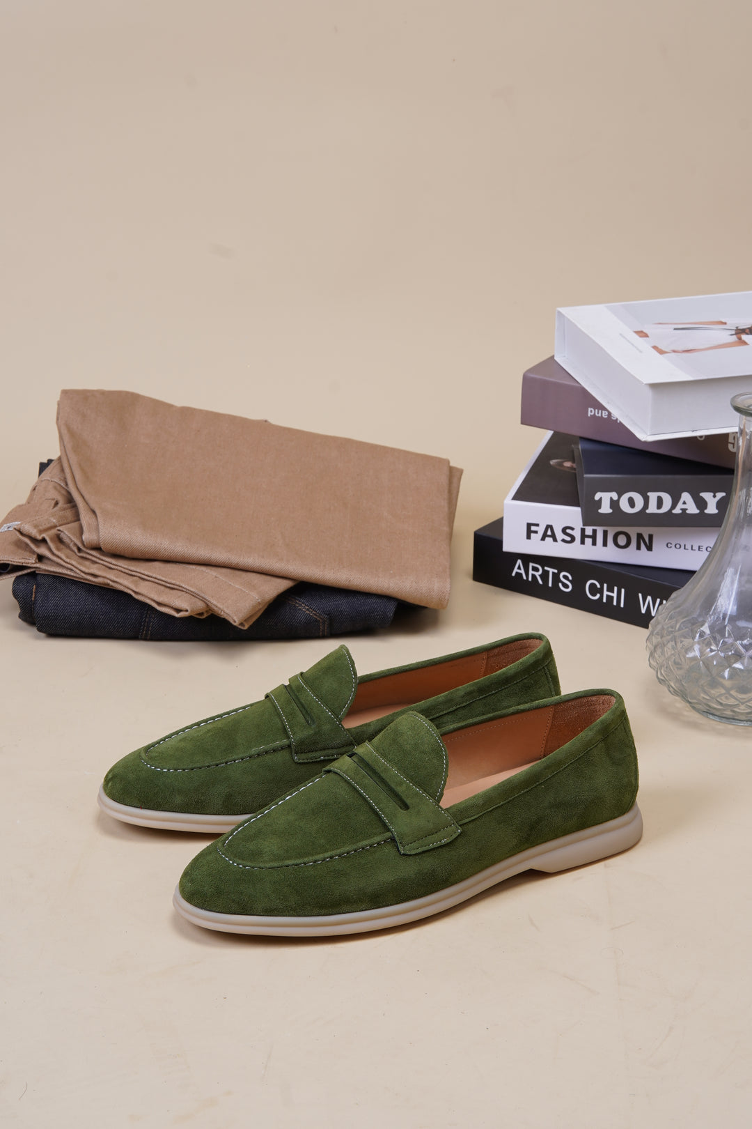 Olive Grove Penny Loafers