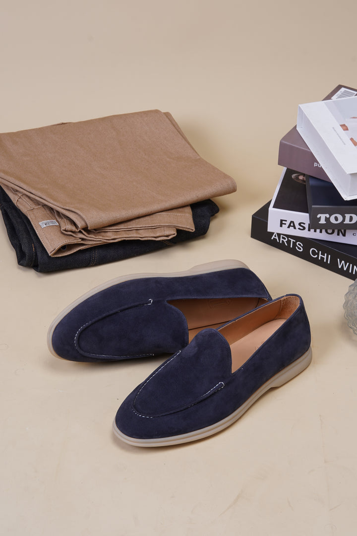 Midnight Blue Suede Loafer