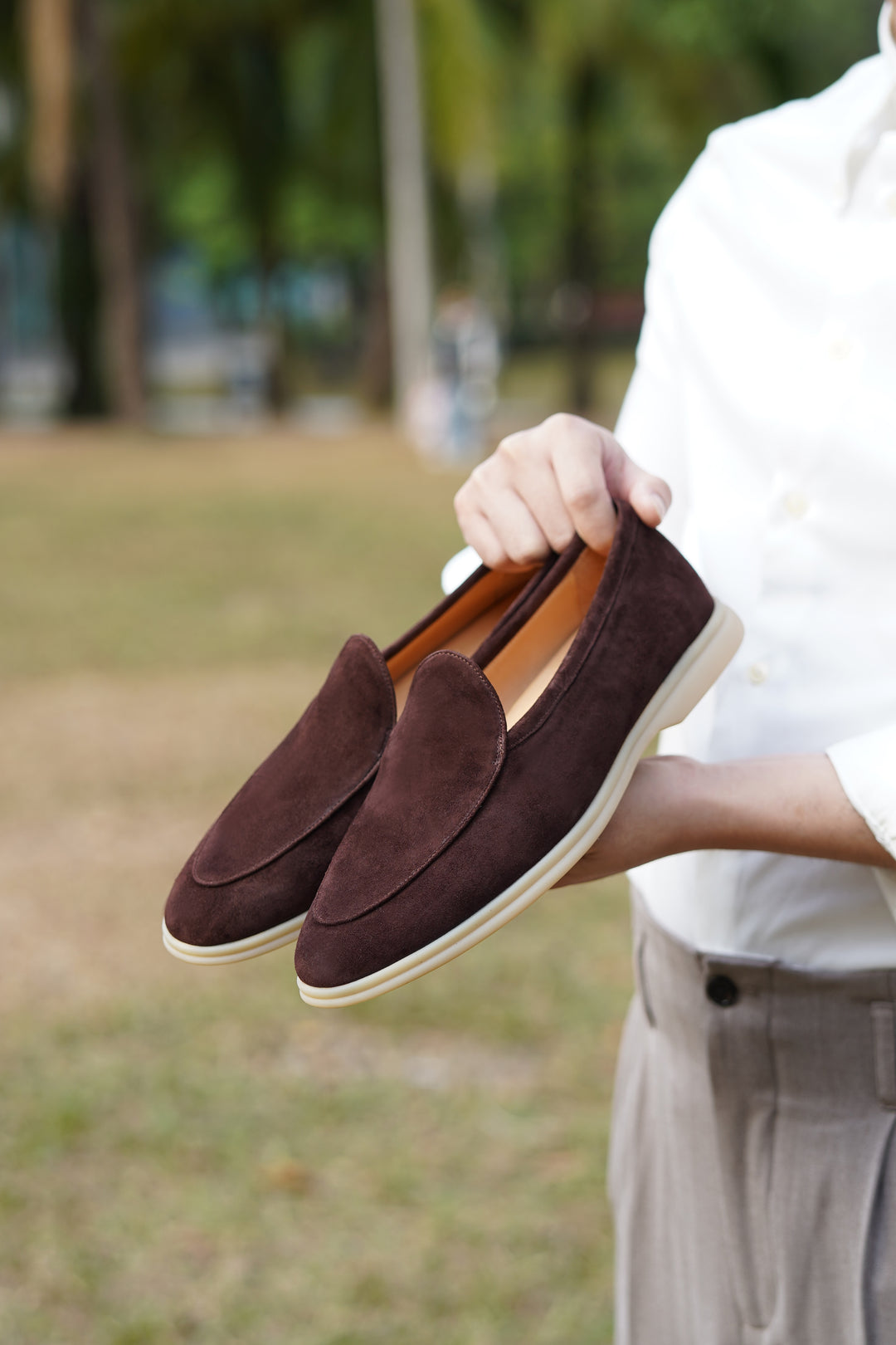 Espresso Suede Loafer