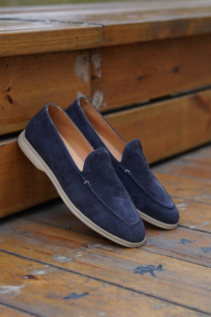 Midnight Blue Suede Loafer