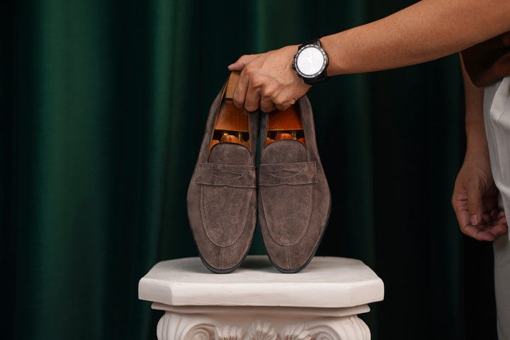 Elegant Suede Penny Loafers