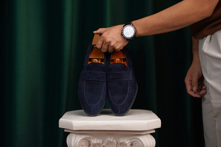 Elegant Suede Penny Loafers