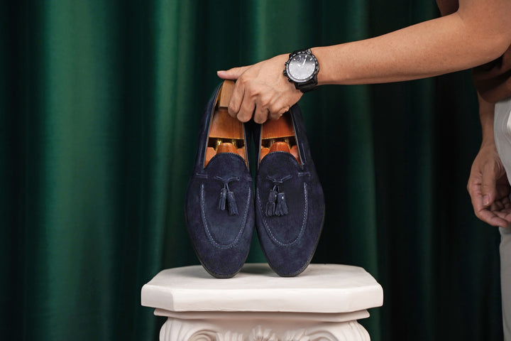 Tassel Detail Suede Loafer