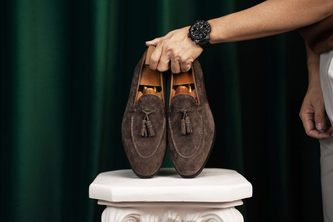 Tassel Detail Suede Loafer