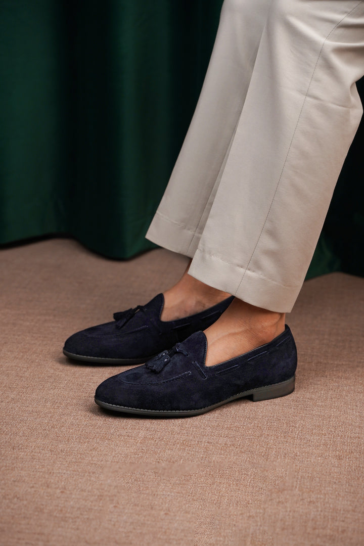 Tassel Detail Suede Loafer