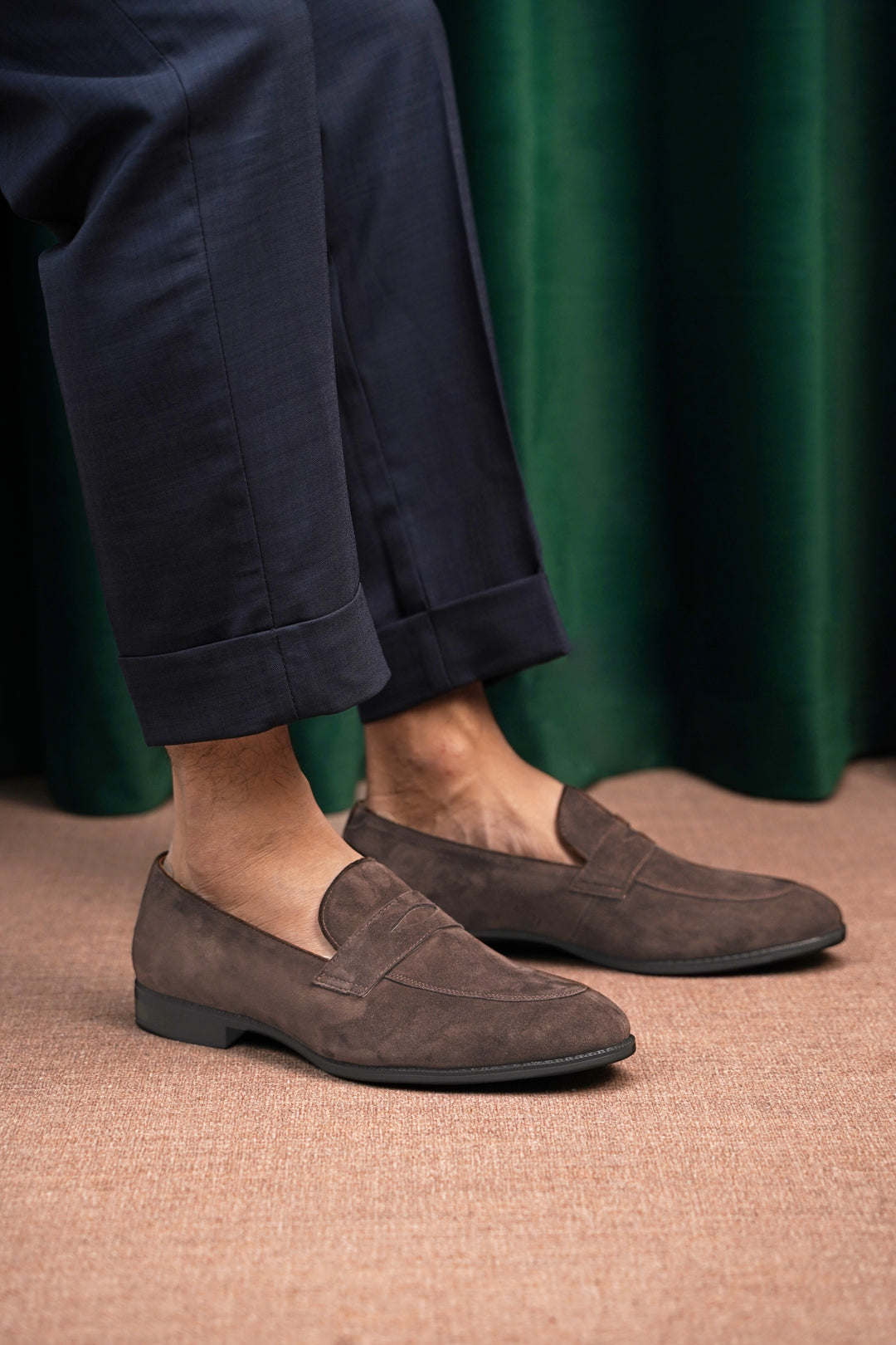 Elegant Suede Penny Loafers