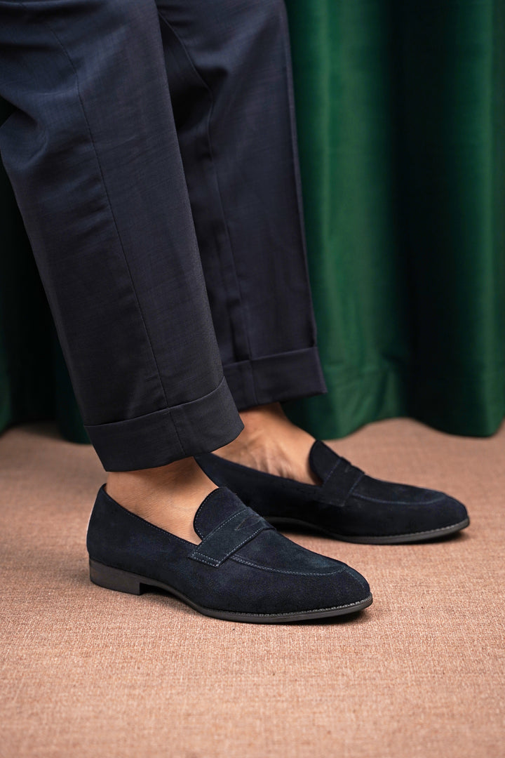 Elegant Suede Penny Loafers