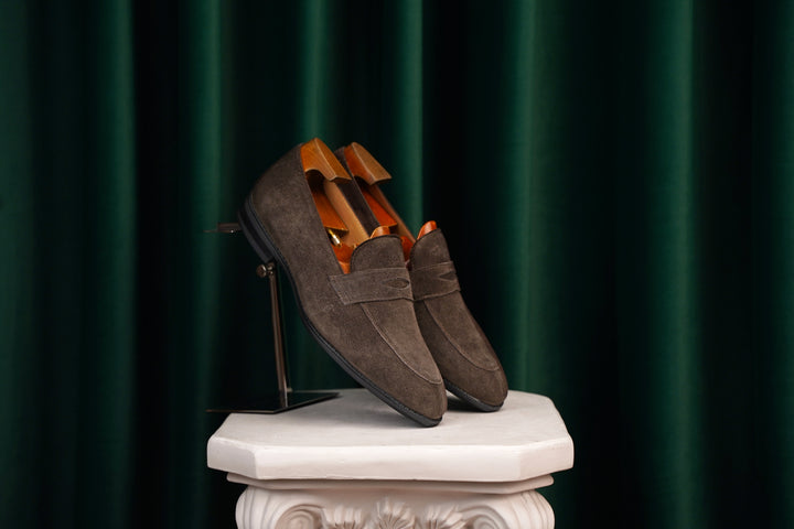 Elegant Suede Penny Loafers