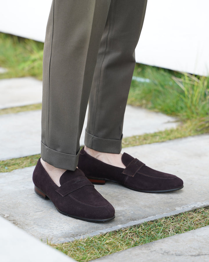 Suede Penny Loafers