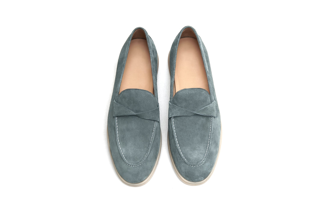 Sage Twist Suede Loafer